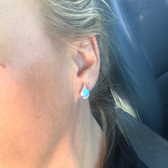 ❌❌SOLD❌❌10k Rose Gold Opal & White Sapphire - Picture 6 of 6